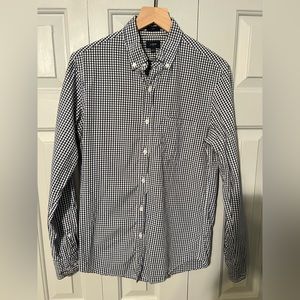 J. Crew Slim Fit size Small Gingham Button-Down in Navy
